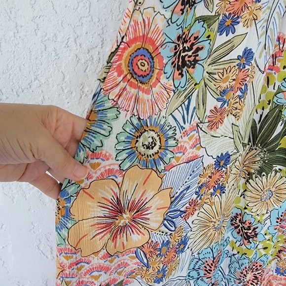 Orientique Australian Floral Dress Womens Size XS Multicolor - Picture 7 of 14